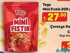 TOGO MİNİ FISTIK 200 G fiyat ve kampanya bilgisi